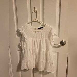 HANNAH TIERED CLIP DOT BLOUSE